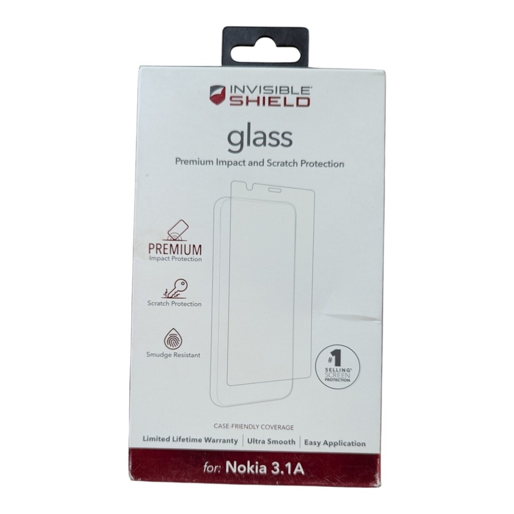 F3. ZAGG Invisible‎ Shield Glass Screen Protector for Nokia 3.1A